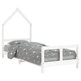 Vidaxl kinderbedframe 80x200 cm massief grenenhout wit