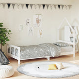 Vidaxl kinderbedframe 90x200 cm massief grenenhout wit