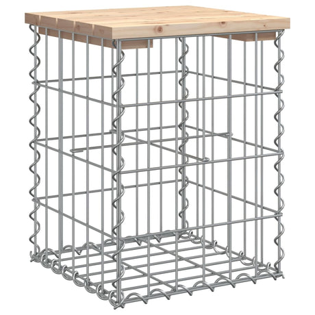 Vidaxl tuinbank schanskorfontwerp 33x31x42 cm massief grenenhout