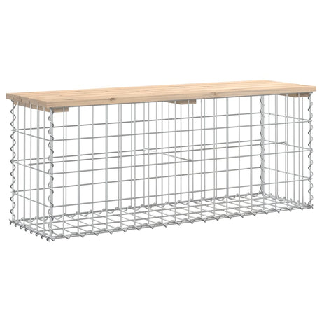 Vidaxl tuinbank schanskorfontwerp 103x31,5x42 cm massief grenenhout