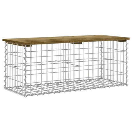 Vidaxl tuinbank schanskorfontwerp 103x44x42 cm geïmpregneerd hout