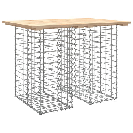 Vidaxl tuintafel schanskorfontwerp 100x70x72 cm massief grenenhout
