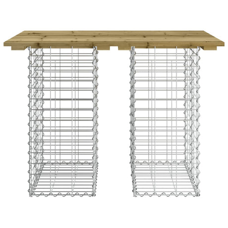 Vidaxl tuintafel schanskorfontwerp 100x70x72 cm geïmpregneerd hout