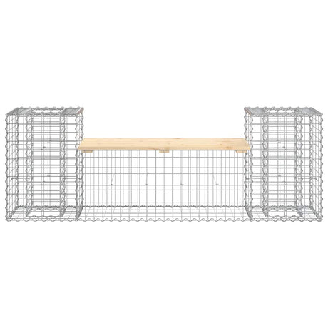 Vidaxl tuinbank schanskorfontwerp 183x41x60,5 cm massief grenenhout
