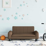 Vidaxl kinderbank 70x45x30 cm stof bruin