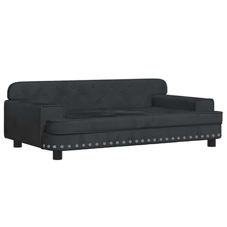 Vidaxl kinderbank 90x53x30 cm fluweel zwart