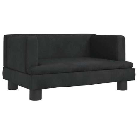 Vidaxl kinderbank 60x40x30 cm fluweel zwart