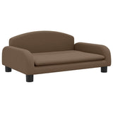 Vidaxl kinderbank 70x45x30 cm stof bruin