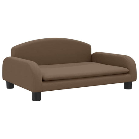 Vidaxl kinderbank 70x45x30 cm stof bruin