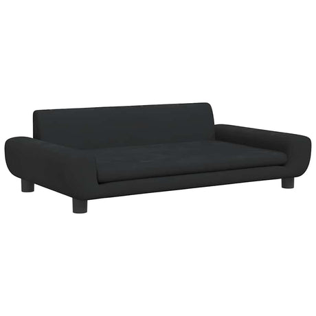 Vidaxl kinderbank 100x54x33 cm fluweel zwart