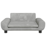 Vidaxl kinderbank 70x45x33 cm fluweel lichtgrijs