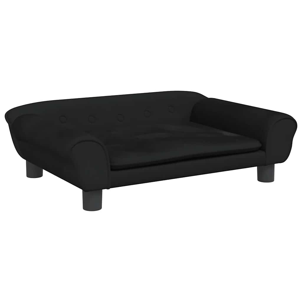 Vidaxl kinderbank 70x45x26 cm fluweel zwart