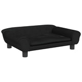 Vidaxl kinderbank 70x45x26 cm fluweel zwart