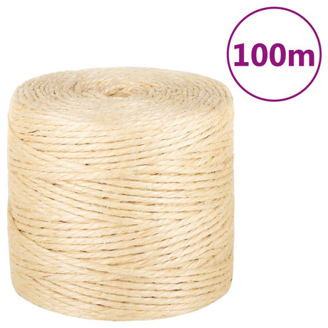 Lina vidaxl 4 mm 100 m 100% siisal