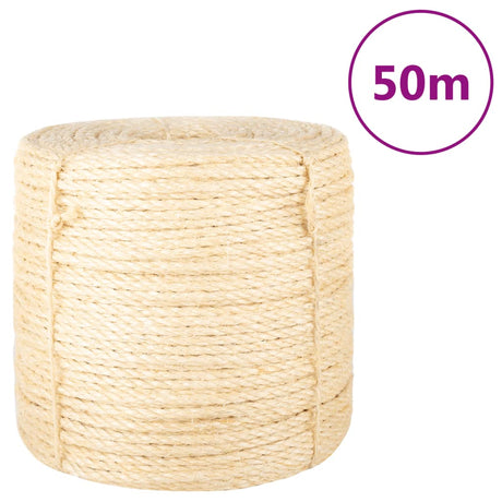 Lina vidaxl 6 mm 50 m 100% siisal