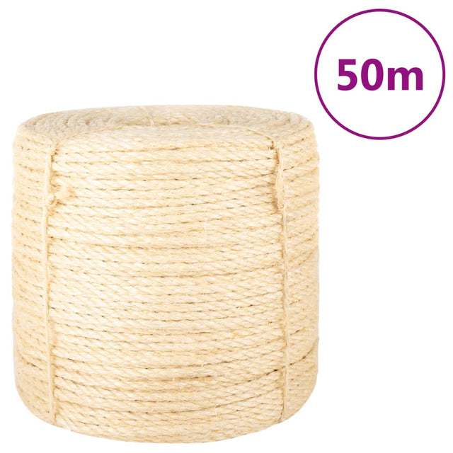 Lina vidaxl 6 mm 50 m 100% siisal