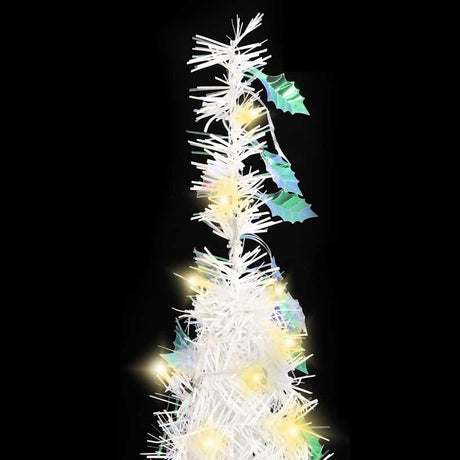 VidaXL Sztuczna choinka pop-up 50 diod LED, 120 cm, biała