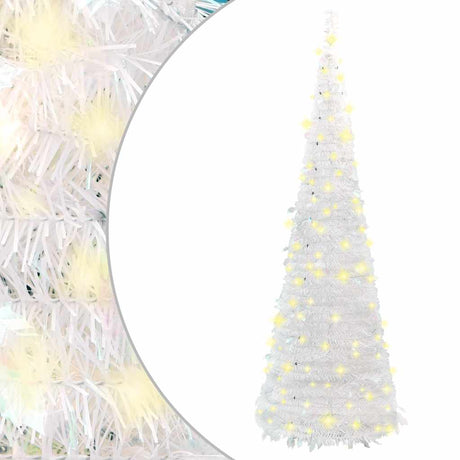 Vidaxl Kunstkerstboom Pop-Up 100 LED 150 cm biały