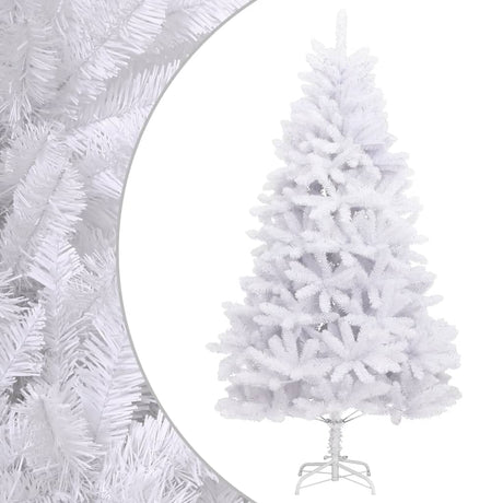 Vidaxl kunstkerstboom z zawiasami ze standardowym białym 240 cm