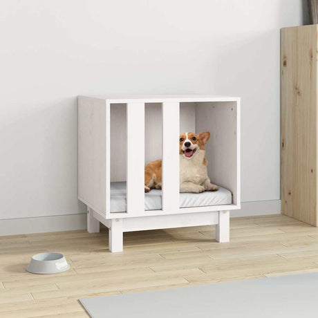 Vidaxl Dog Loft 50x40x52 cm stałą sosną białą