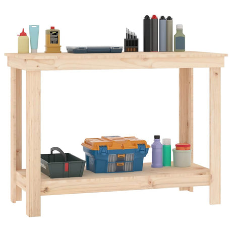 Stół warsztatowy Vidaxx 110x50x80 cm z litego drewna sosnowego