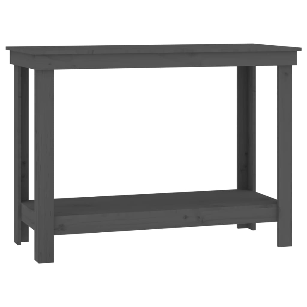 Vidaxl Workbench 110x50x80 cm stałego sosny szarości
