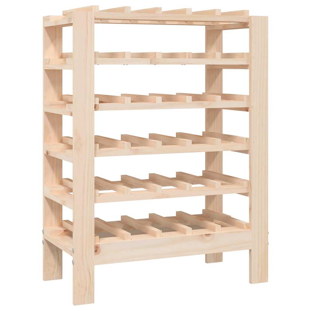 Vidaxl wijnrek 61,5x30x82 cm massief grenenhout