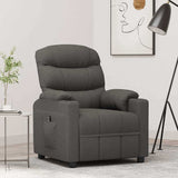 Vidaxl fauteuil elektrisch verstelbaar stof donkergrijs