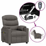 Vidaxl massagestoel elektrisch stof donkergrijs