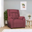 Vidaxl massagestoel elektrisch stof wijnrood