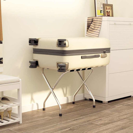 Vidaxl Bagagage Rack 56x40x49 cm czarno -srebrne