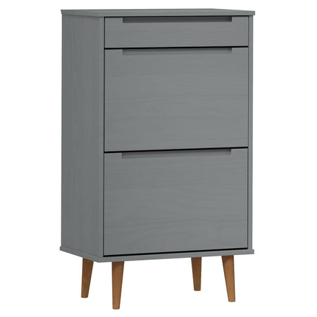 Szafka buta Vidaxl Molde 59,5x35x103 cm lita sosna szarość