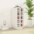 Vidaxl wijnkast 23x34x61 cm massief grenenhout wit