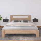 Vidaxl nachtkastjes 2 st wandgemonteerd 40x29,5x22 cm grijs
