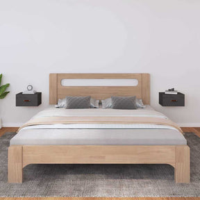 Vidaxl nachtkastjes 2 st wandgemonteerd 40x29,5x22 cm grijs