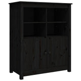 Vidaxl dressoir 83x41,5x100 cm massief grenenhout zwart