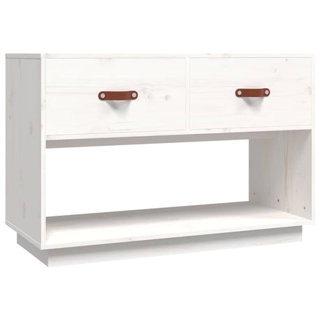 Vidaxl tv-meubel 90x40x60 cm massief grenenhout wit