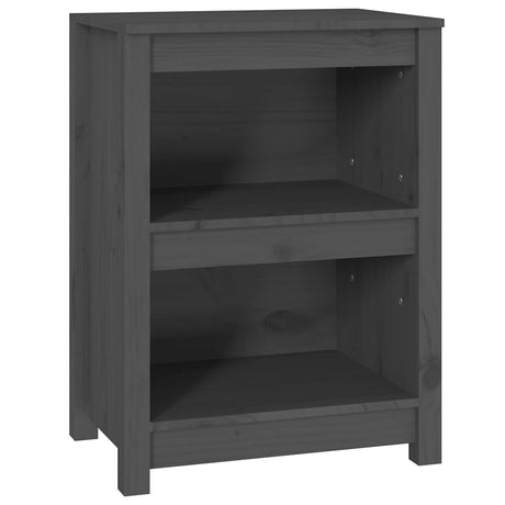 Vidaxl boekenkast 50x35x68 cm massief grenenhout grijs