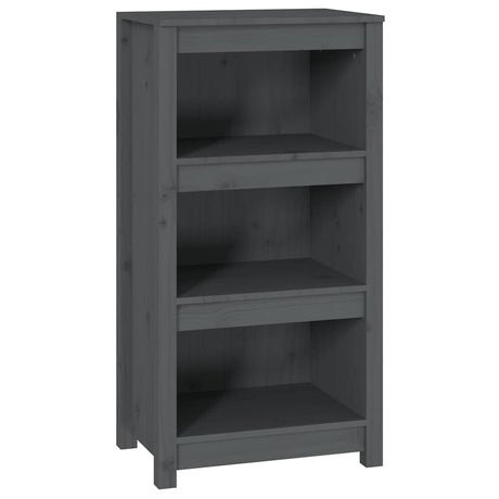 Vidaxl boekenkast 50x35x97 cm massief grenenhout grijs
