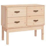 Vidaxl wandkast 90x40x78 cm massief grenenhout