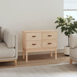 Vidaxl wandkast 90x40x78 cm massief grenenhout