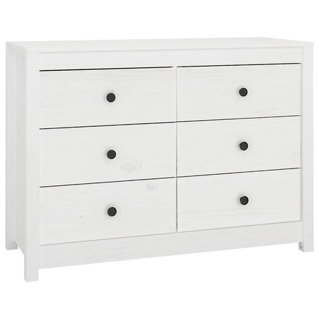 Vidaxl dressoir 100x40x72 cm massief grenenhout wit