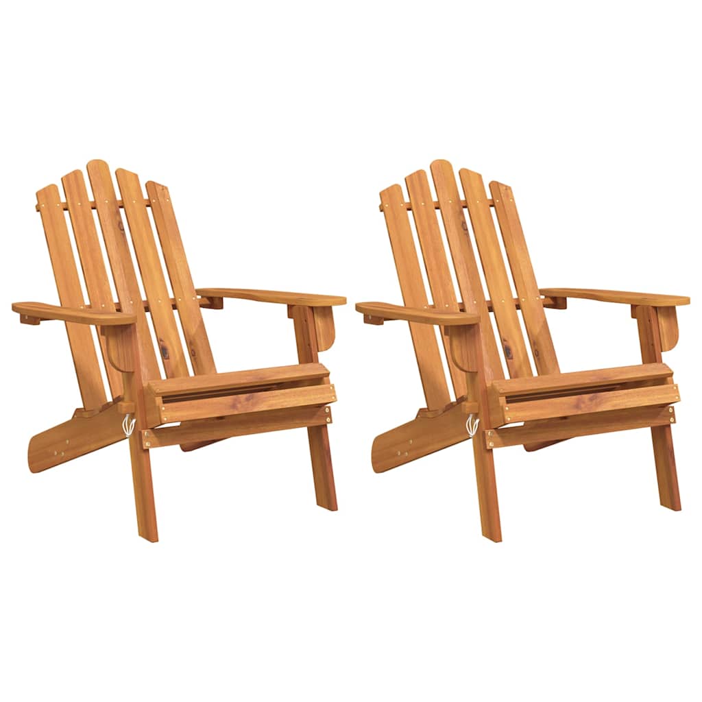 Vidaxl tuinstoelen adirondack 2 st massief acaciahout