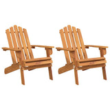Vidaxl tuinstoelen adirondack 2 st massief acaciahout