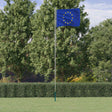 Flaga VidaXL z masztem Europa 6,08 m aluminium