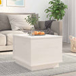 Vidaxl salontafel 40x50x35 cm massief grenenhout wit