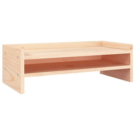 Stojak na monitor Vidaxxl 50x24x16 cm z litego drewna sosnowego