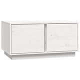 Vidaxl salontafel 80x50x40 cm massief grenenhout wit
