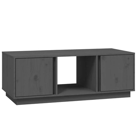 Vidaxl salontafel 110x50x40 cm massief grenenhout grijs