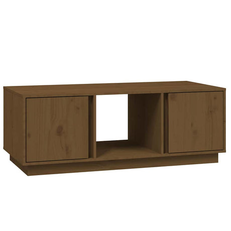 Vidaxl salontafel 110x50x40 cm massief grenenhout honingbruin